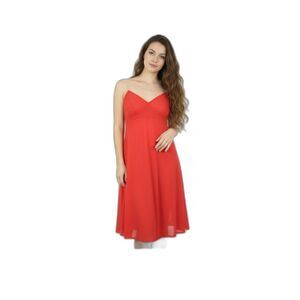 Albert Nipon Vintage Red Sheer Negligee Slip Dress Spaghetti Straps Lingerie  S
